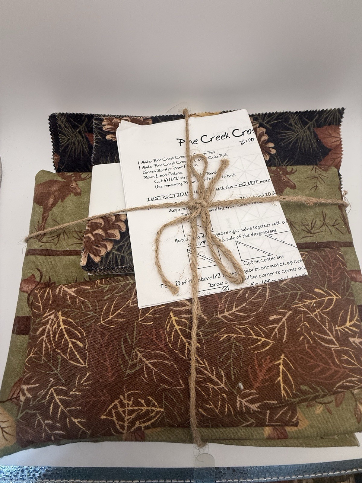 Pine Creek Crossing Holly Taylor Moda Cotton Quilt Kit Fabric Pattern Layer Cake