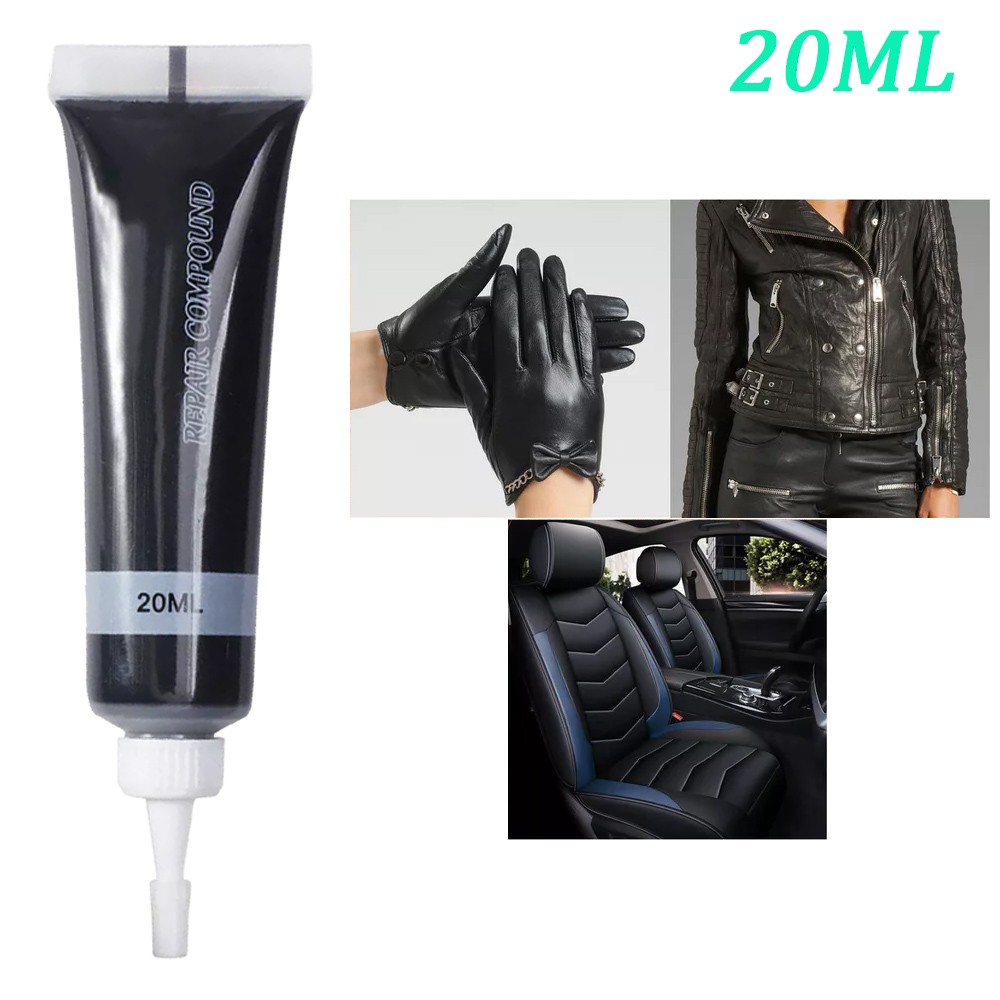 Advanced Leather Repair Kit Filler Leather Repair Patch Black For Car Seat Sofa