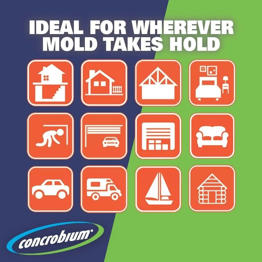 Concrobium 32 Oz Mold Control Spray Eliminates Mold Odors Prevents Regrowth