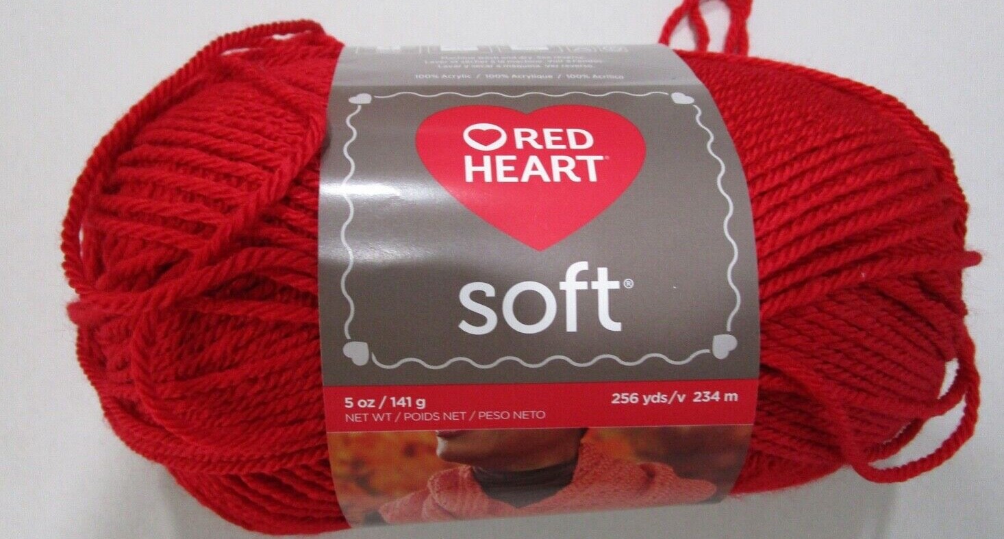 RED HEART.. SOFT. 7 COLORS TO CHOOSE FROM