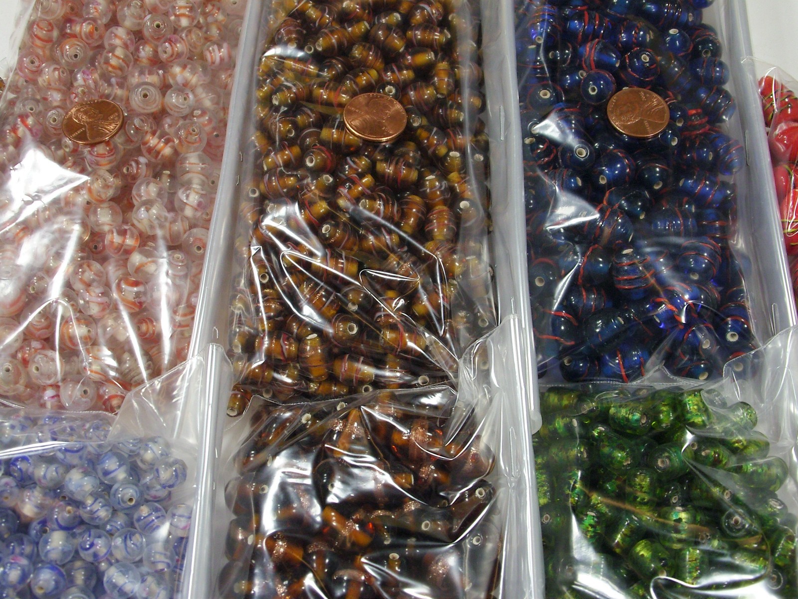8 Pounds Assorted India Handmade Fancy Glass Beads Wholesale Bulk Lot (PK-1) ⭐