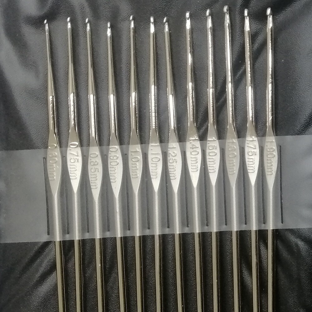 22Pcs Colourful Aluminum Crochet Hooks Needles Knit Weave Craft Knitting Hooks