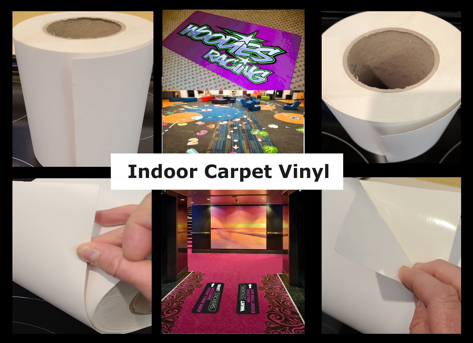 3.4mil Floor/Carpet Decal Vinyl and Scratch-Free Slip-Resistant Laminate
