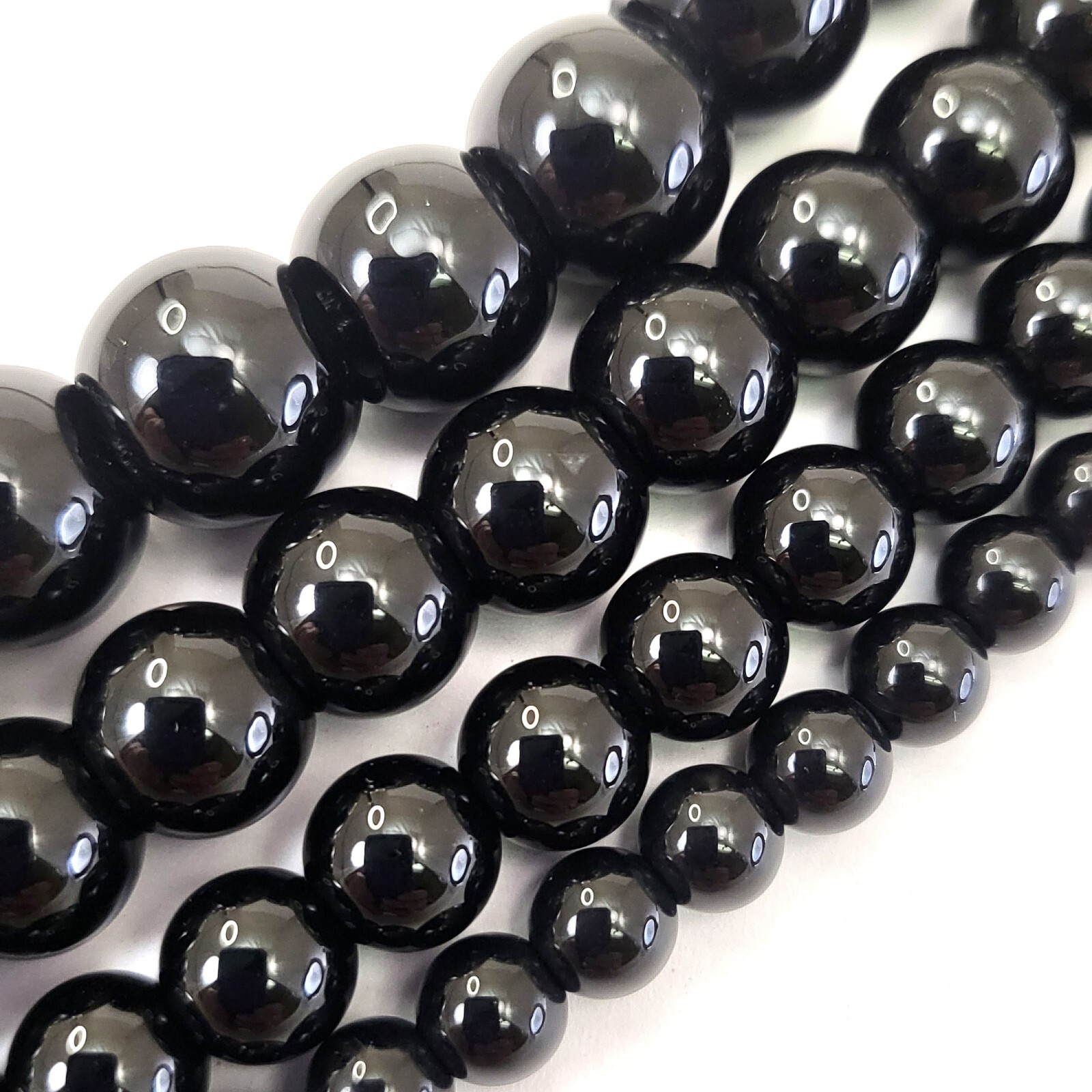 Natural Genuine Large Hole Loose Round Gemstone Stone Beads Big Hole Gem for DIY