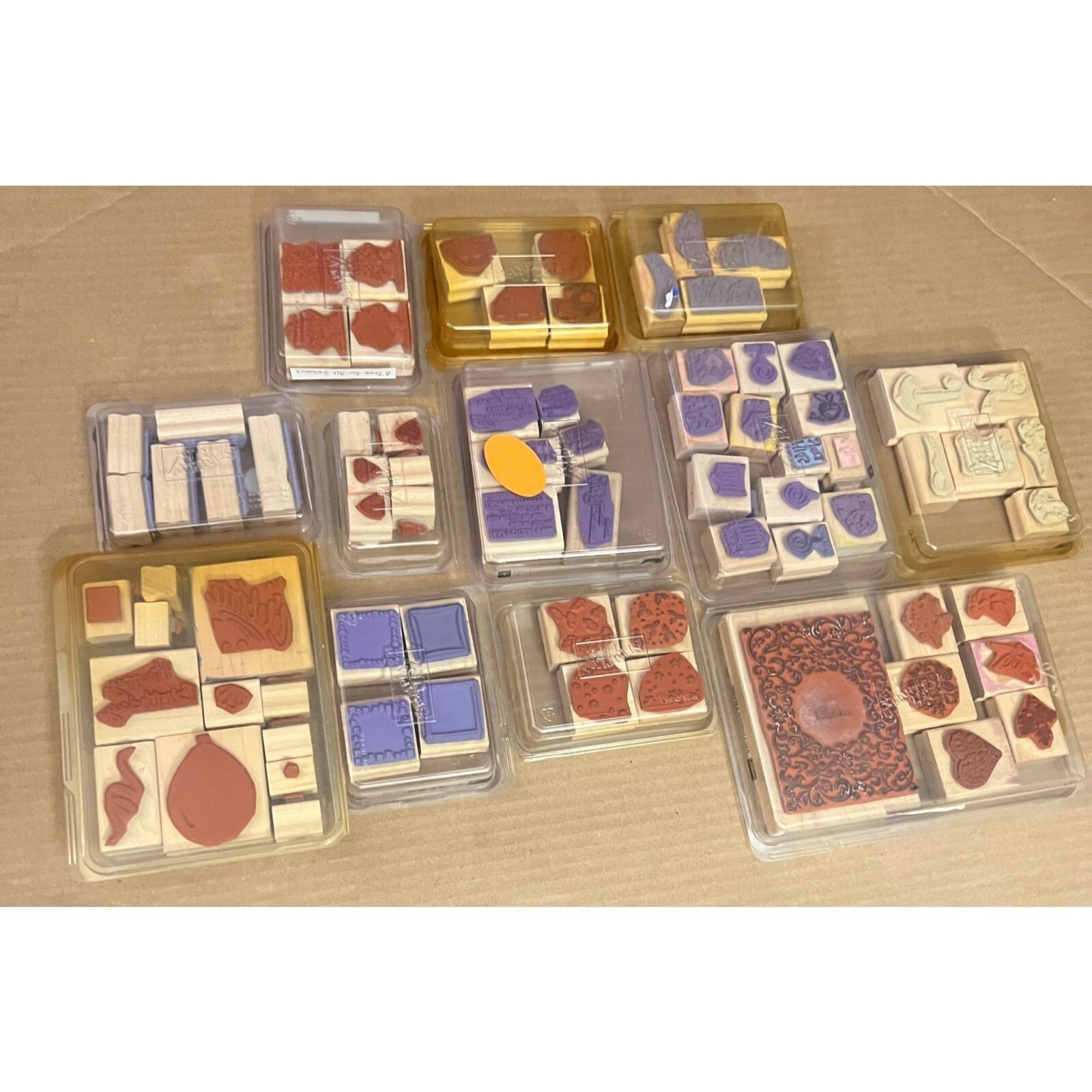 Stampin Up Lot 70+ 12 sets Rubber Wood Stamps Varies Designs Crafts