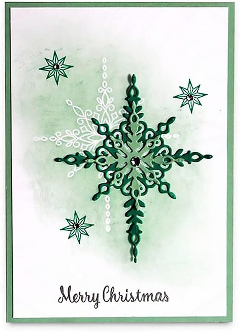 7Pcs Anise Stars Cutting Dies, Stars Die Cuts Metal Embossing Stencils Template