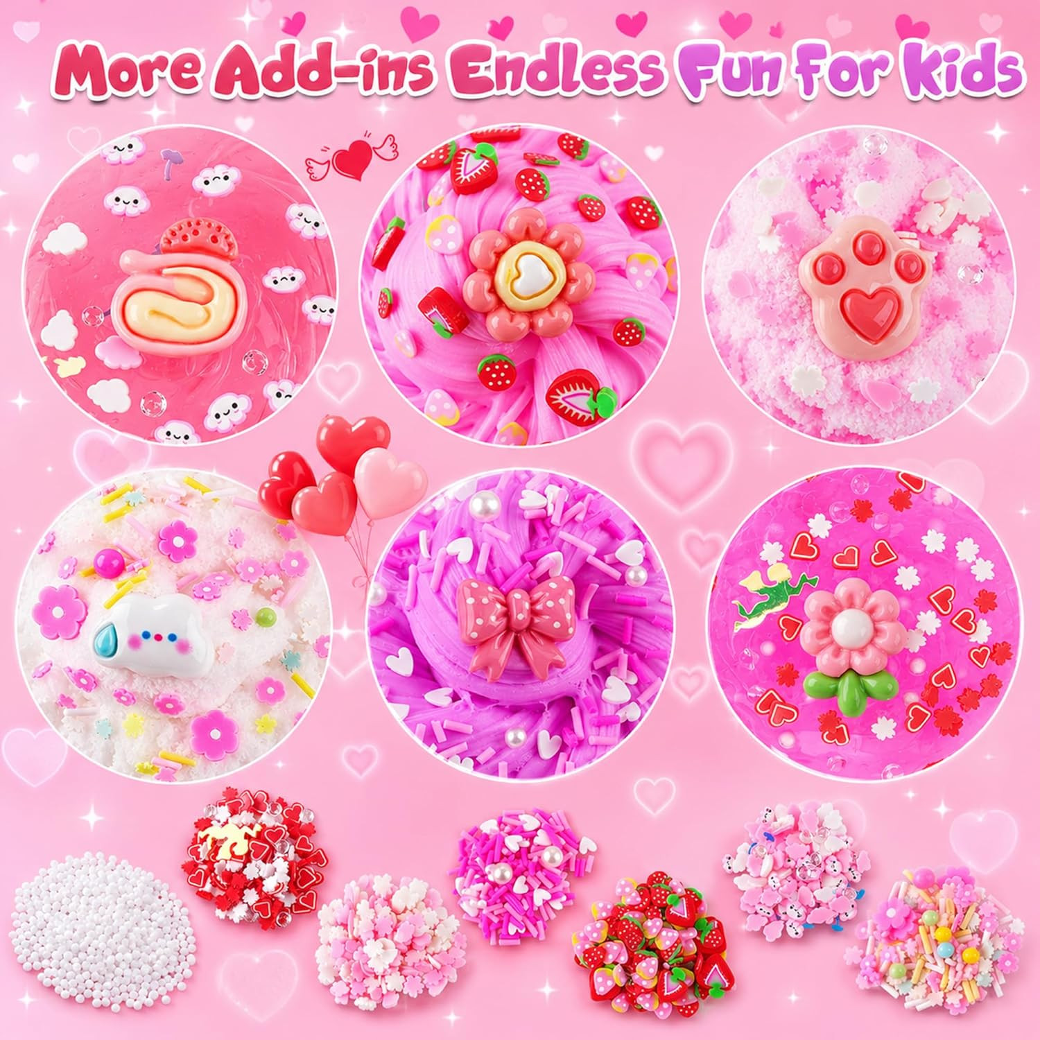 6Pack Cloud Slime Kit Girls Ages 8-12 Party Bag Stuffer Birthday Gift