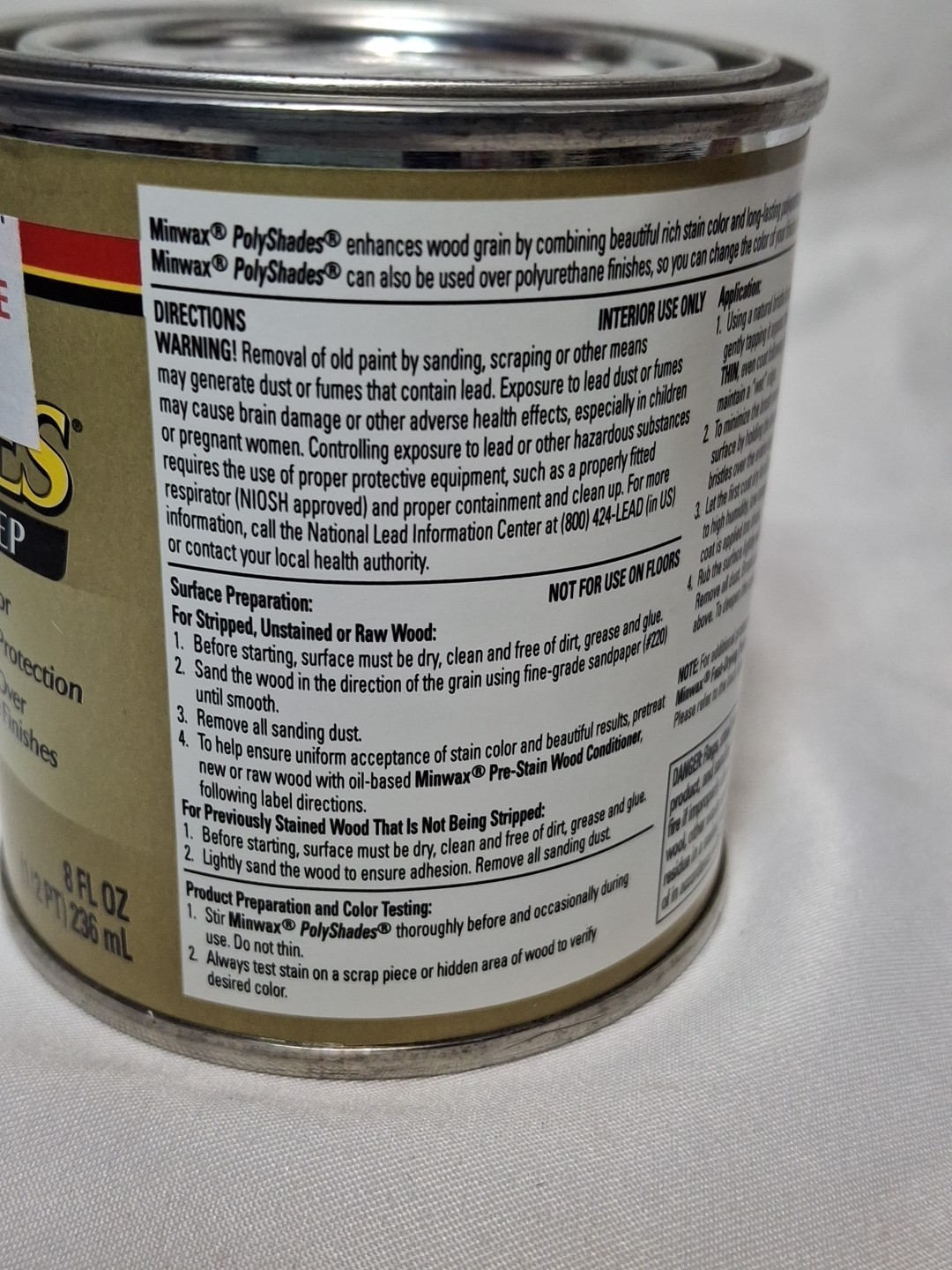 Minwax PolyShades Wood Stain + Polyurethane Finish –8 Fl Oz, American Chestnut