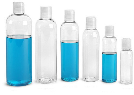 1 oz Clear Bullet Bottle PET w/ CHOICE of caps -12 sets FREE SHIPPING