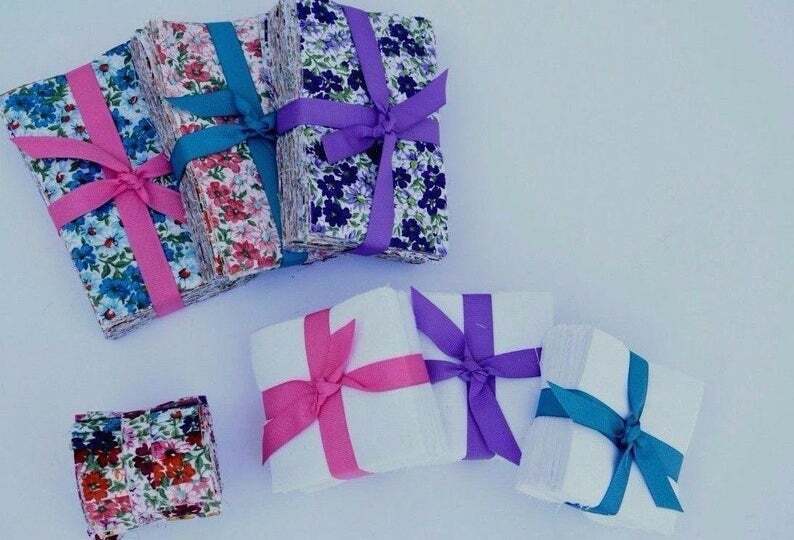 PRE-CUT Prairie Flowers Quilt Kit: Fabric, Pattern, Binding, Backing Included!
