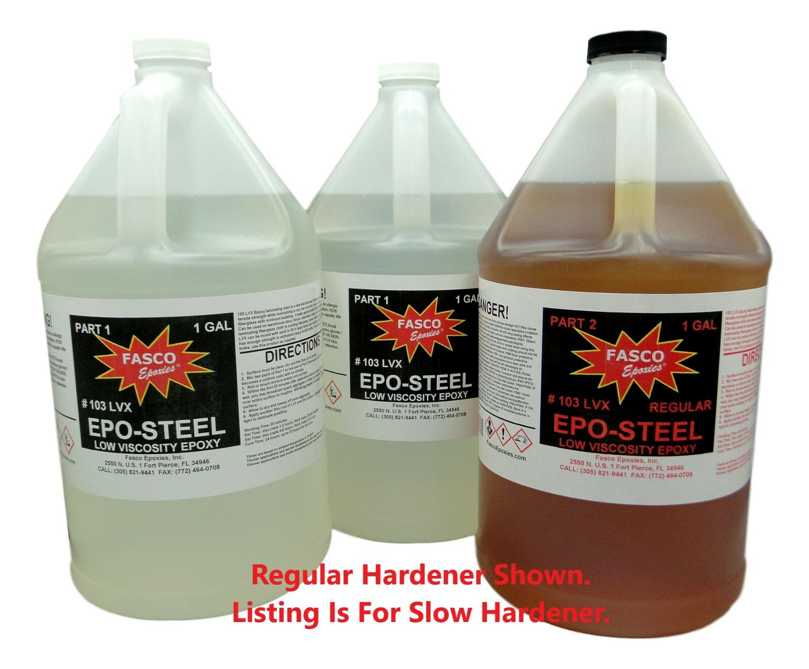 Fasco 103 LVX Epoxy Resin System – 3 Gallon Kit (Slow Hardener)