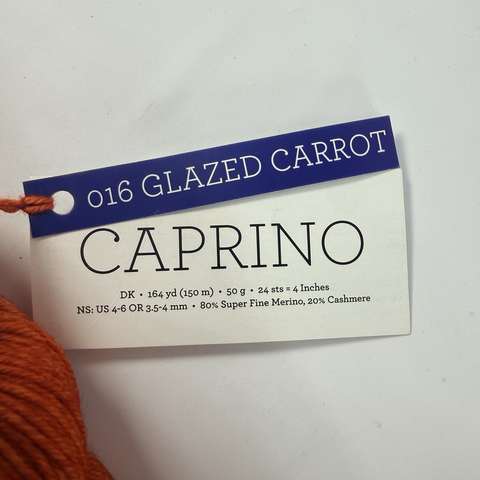 MALABRIGO DK Yarn #016 Glazed Carrot Merino Cashmere Lot 7 Twisted Hank Skeins