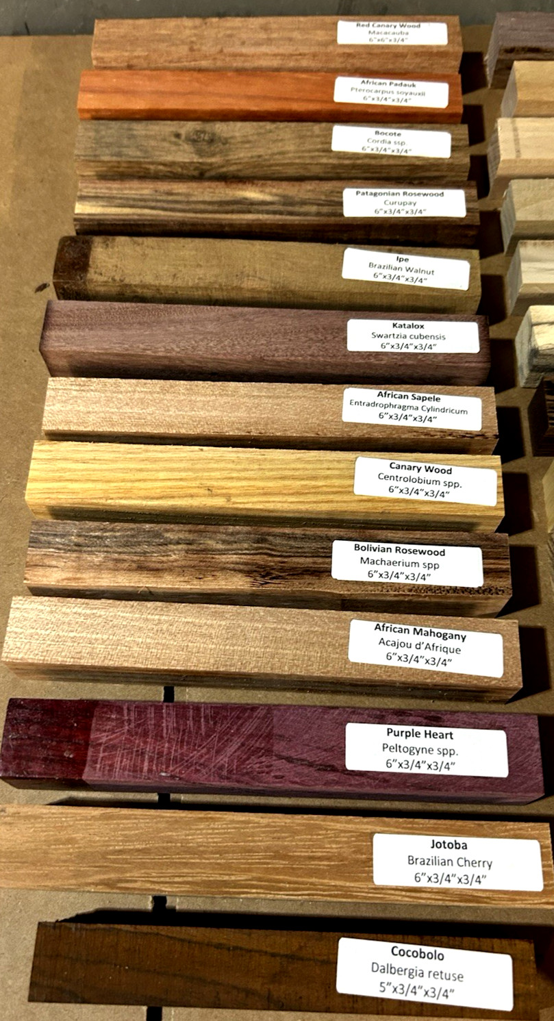 26 DIFFERENT PIECES BEAUTIFUL KILN DRIED PEN LATHE BLANKS ~6″ X 3/4″ X 3/4″