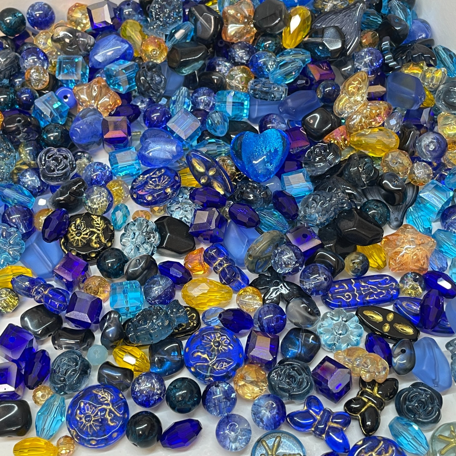 100g Handmade Glass Beads for Jewelry Making – 200 Mixed Styles Assortment