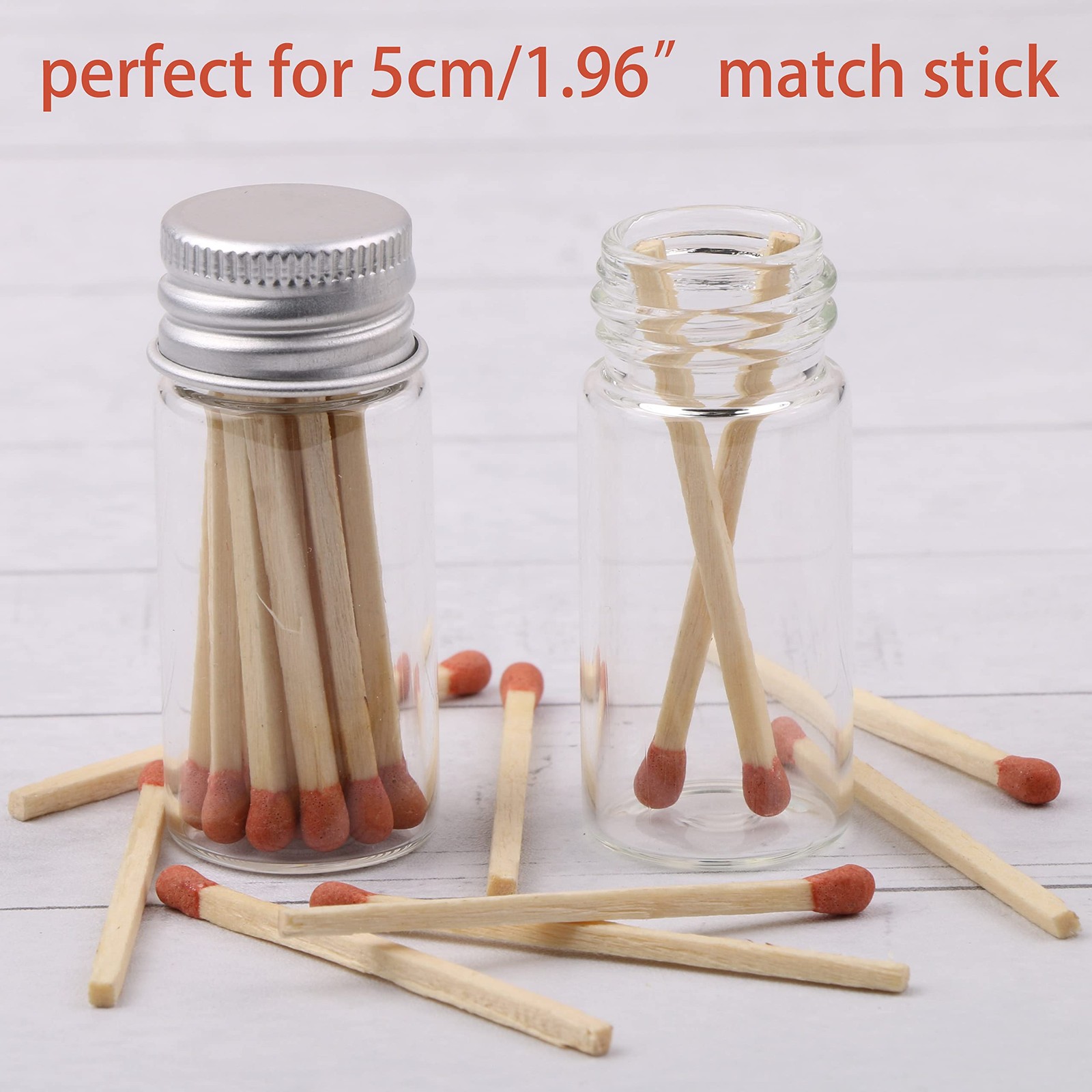 24 Sets 10Ml Glass Vials Small Bottles Mini Tiny Jars with Aluminum Screw Caps S