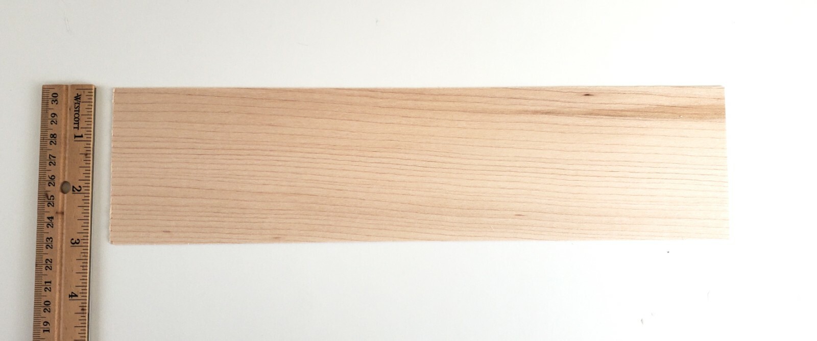 Maple Wood Sheet Plank Thin 1/32″ x 3″ x 12″ long Veneer Woodworking Kiln Dried