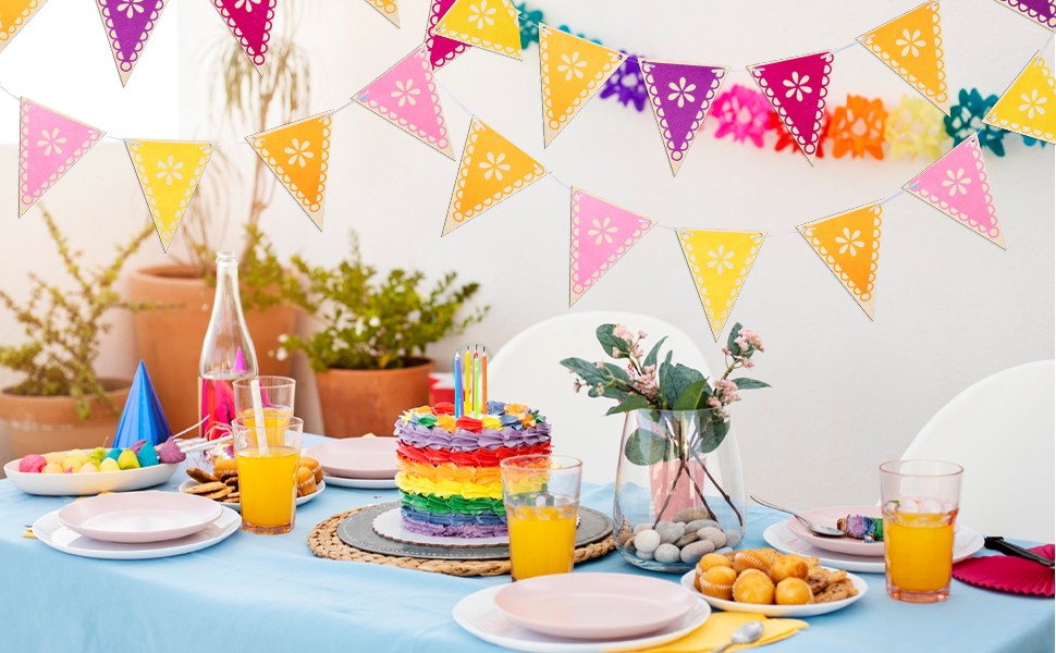 20 Pieces Banner Triangle Flags Unfinished for Wedding Holidays Decoration