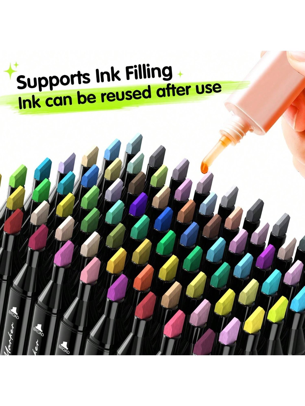 168 Colors Art Markers Pens, Dual Tips Alcohol Markers Permanent Sketch Markers