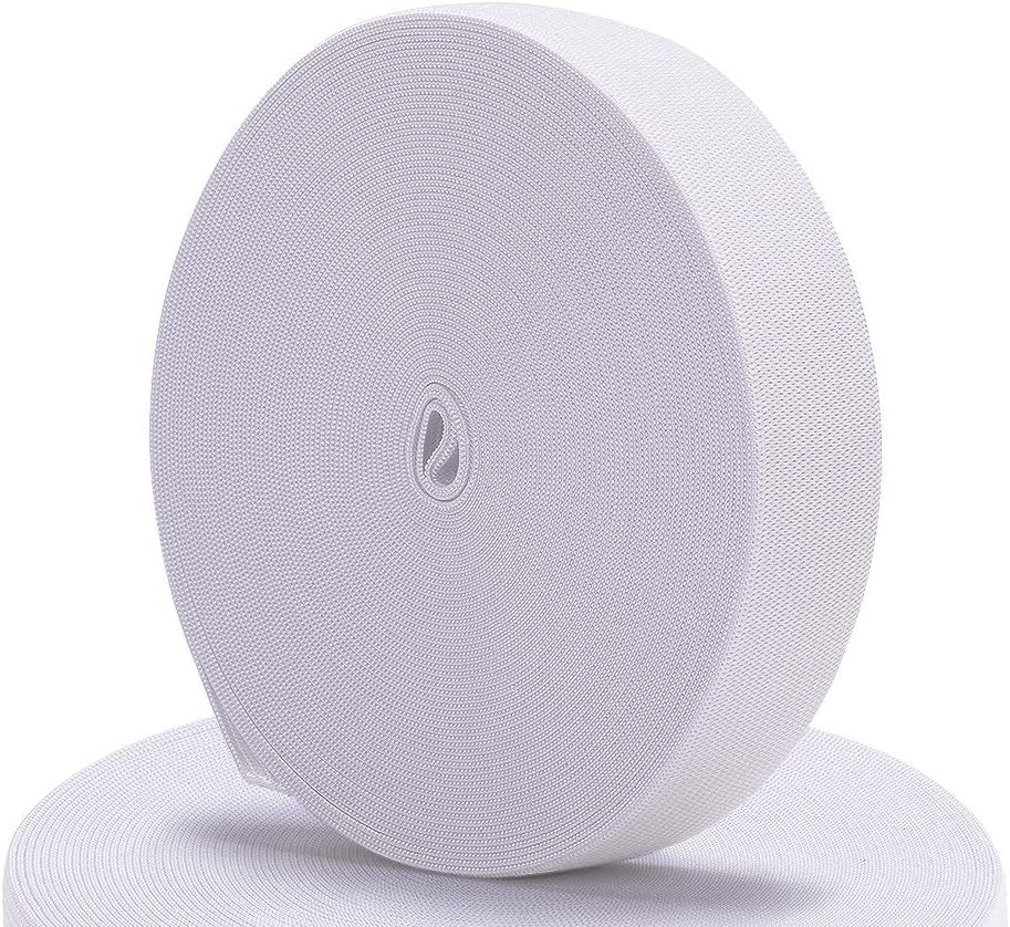 Elastic Bands for Sewing 1 Inch 32 Yards White Knit 1 * 32 Yard,