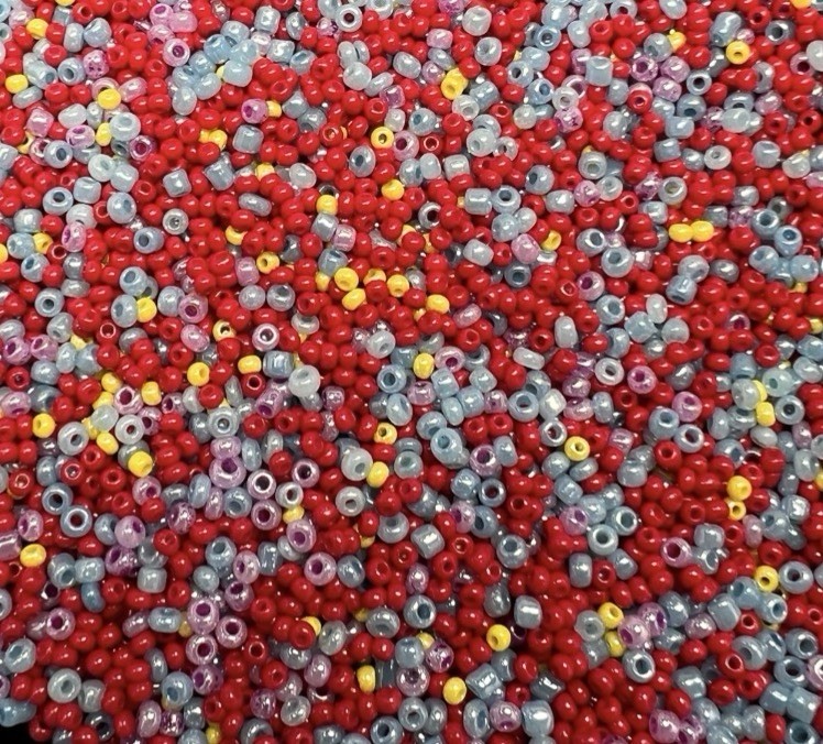 8 Grams Sunset Skies Glass Seed Bead Mix Assorted Sizes Colorful Jewelry DIY