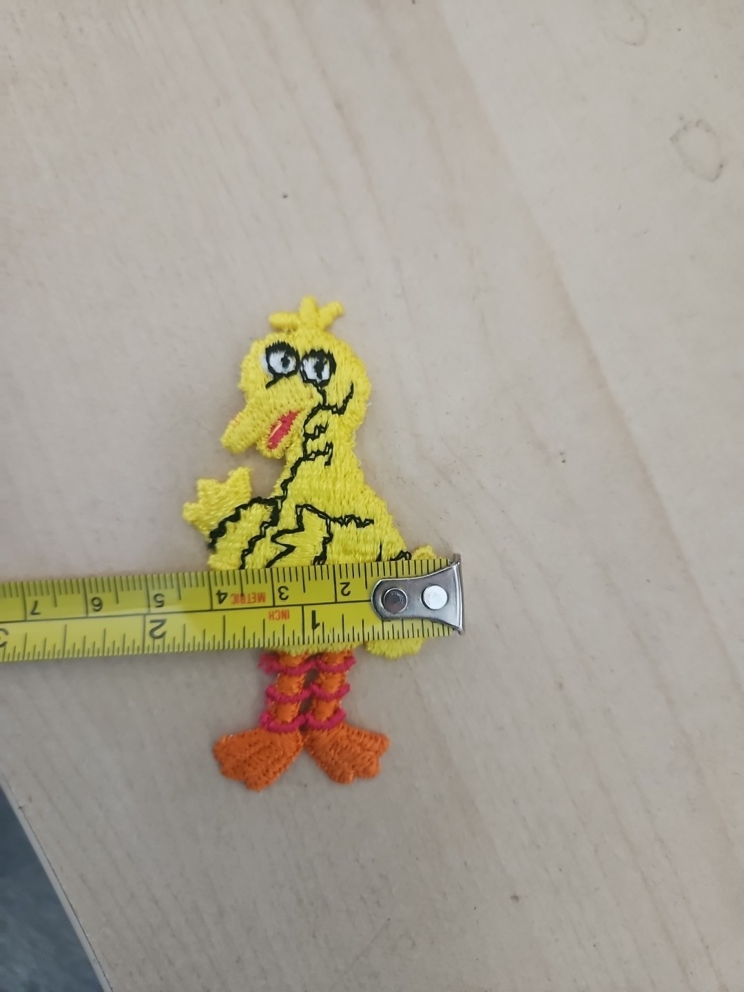 New Old Stock! Vintage Big Bird Embroidered Patch Sesame Street Muppets