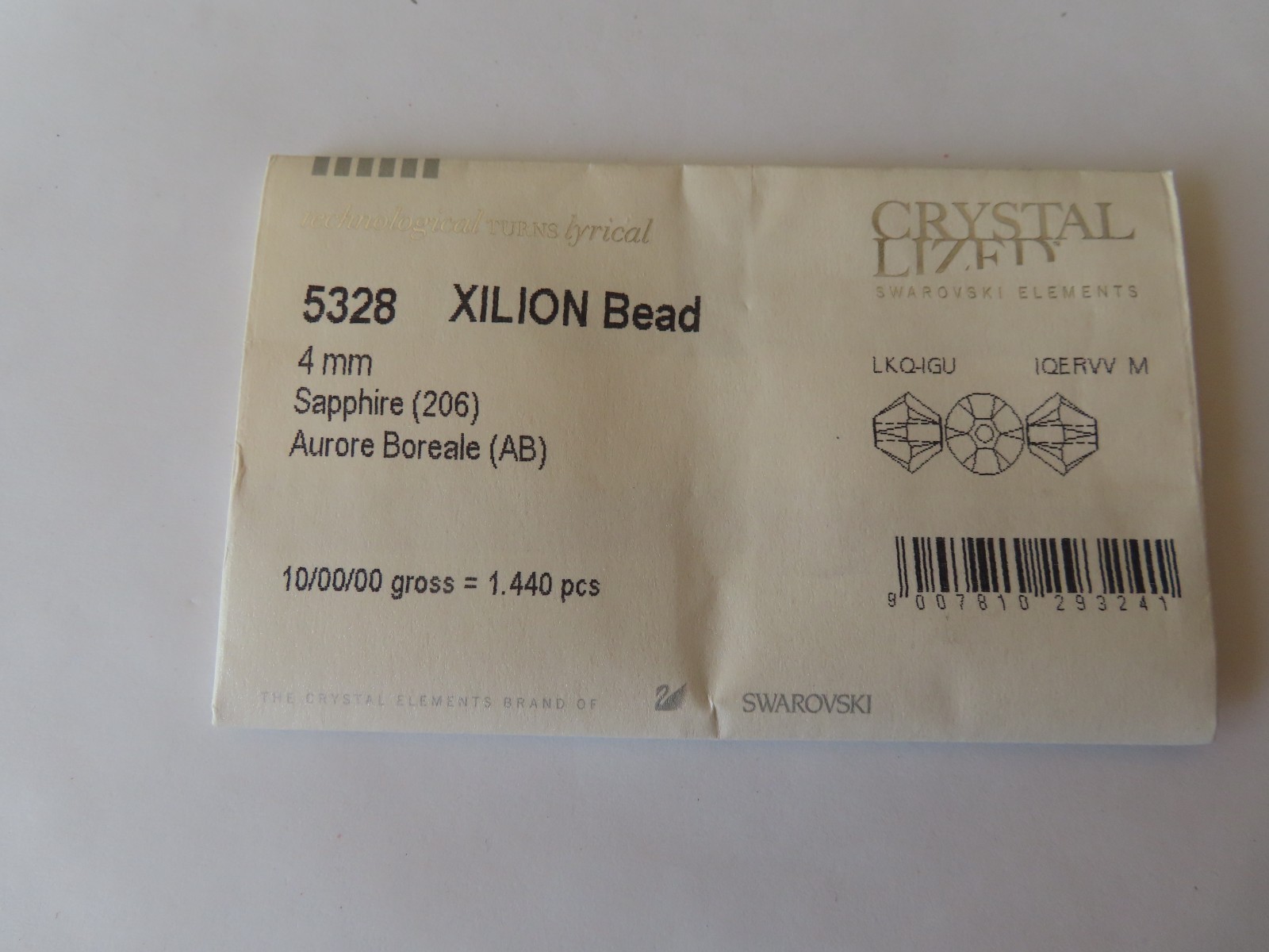 36 Swarovski Bicone Beads 4mm Sapphire AB. #5328