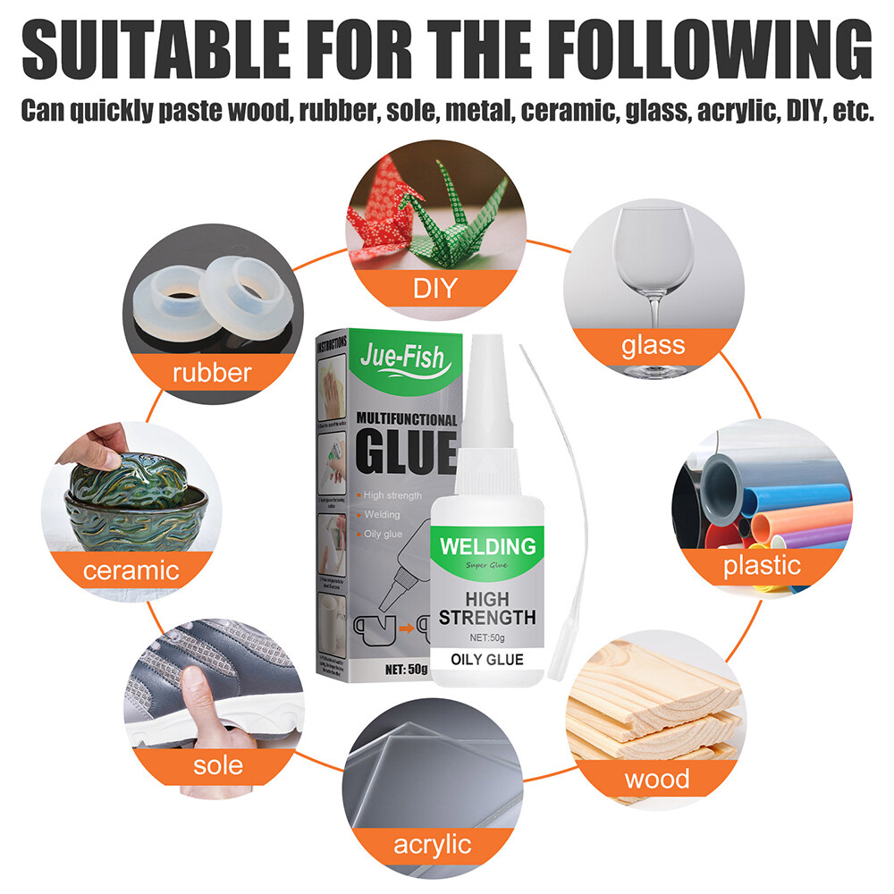 2× Multifunctional Welding High-Strength Oily Glue-Uniglue Universal Super Glue