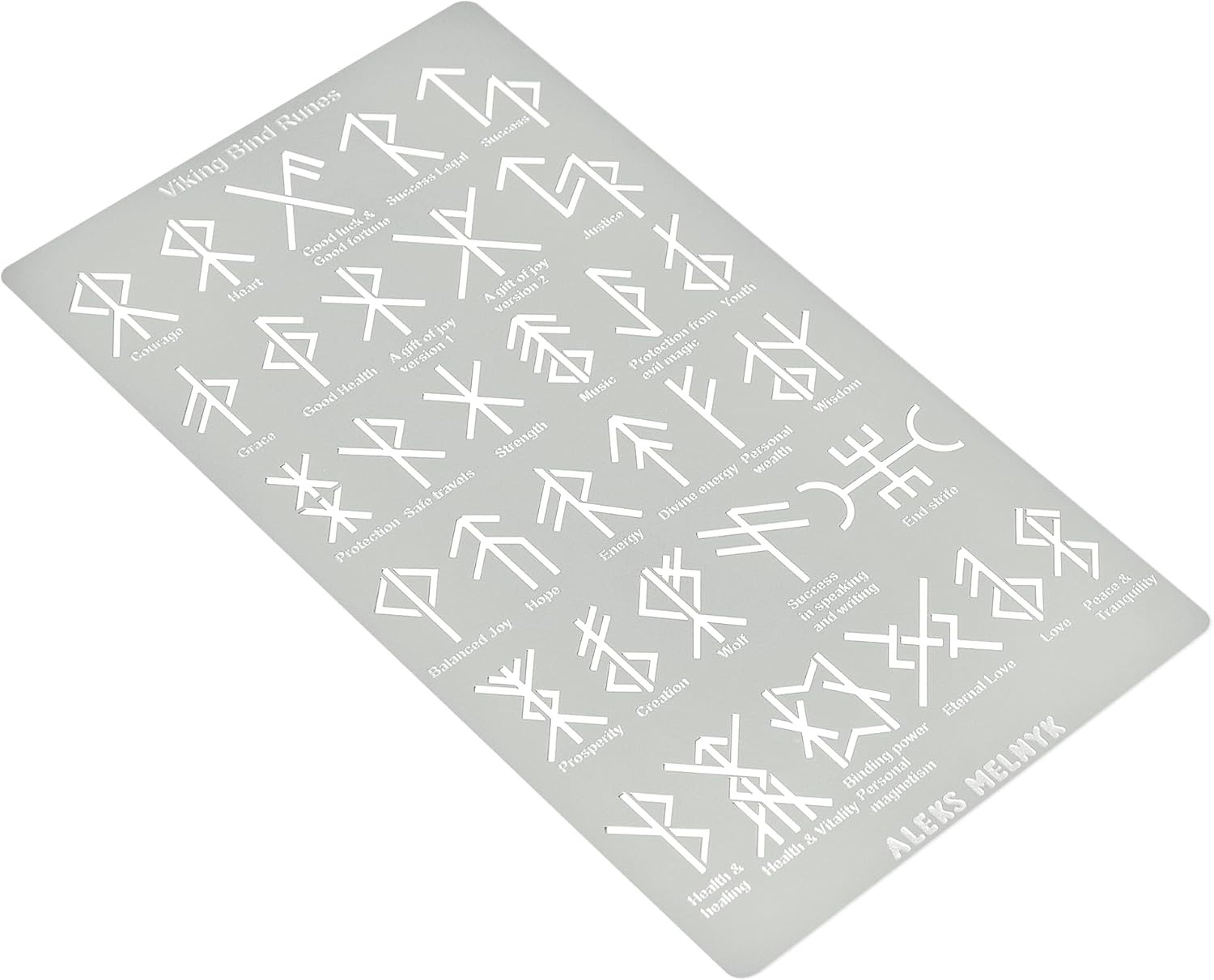No.412 Metal Stencil, Viking Bind Runes Generator, Bindrune, Ancient Alphabet, S