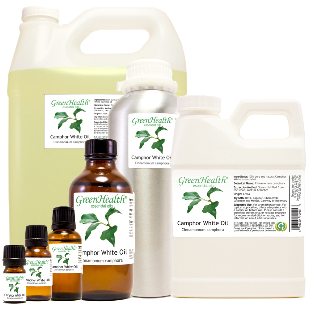 Camphor White Essential Oil 100% Pure Sizes up to 1 Gallon