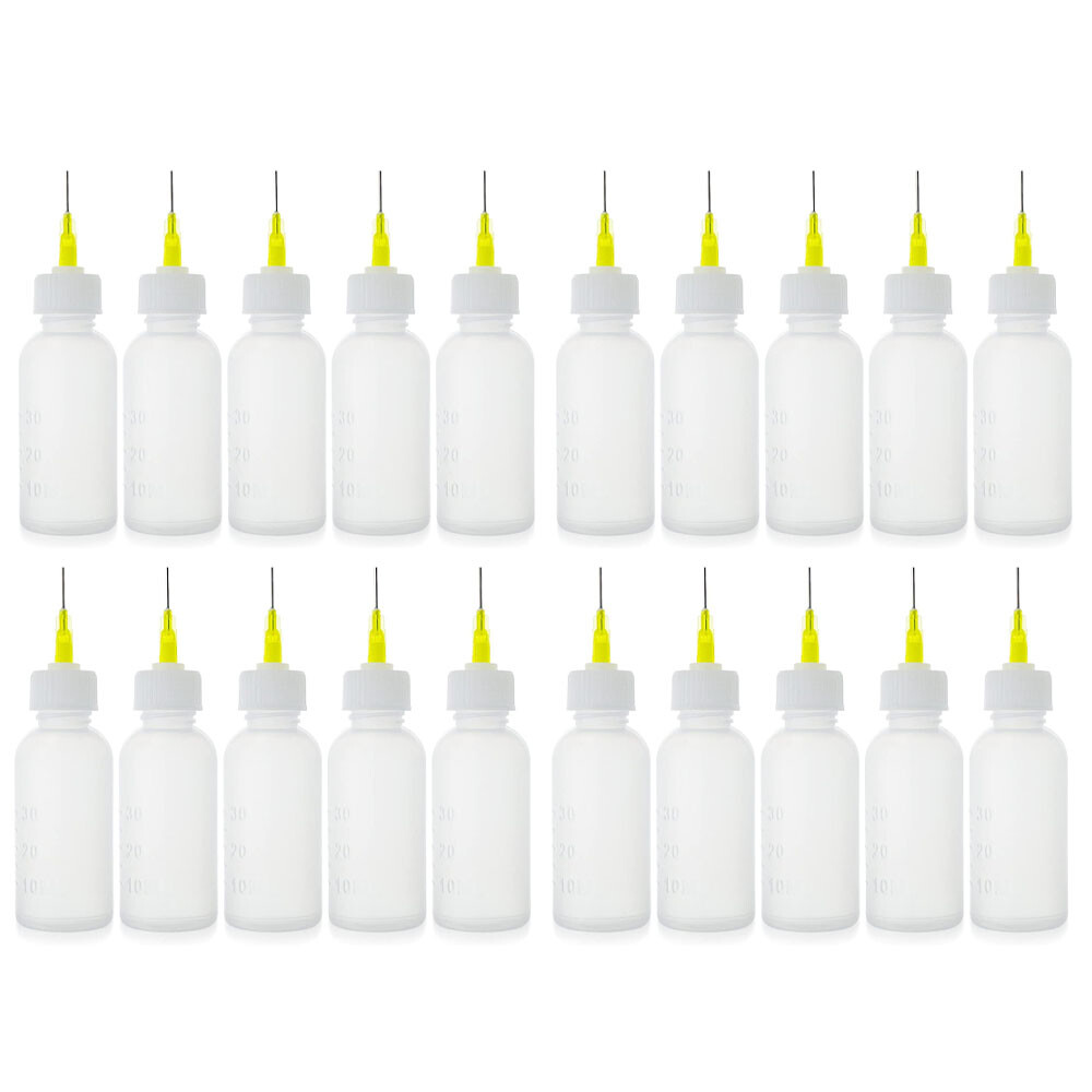 30ml Precision Applicator Bottles, 20Pcs Needle Tip Squeeze Bottle Small Squeeze