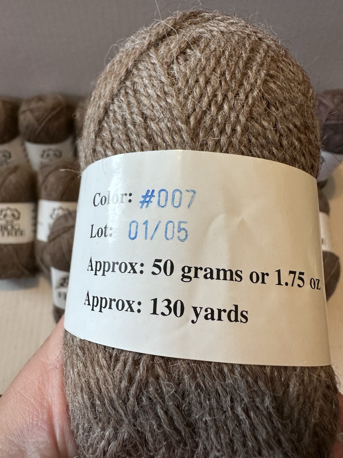 Frog Tree Yarn 100% Alpaca Wool Tan #007 Lot of 22 Skeins 130 Yards New