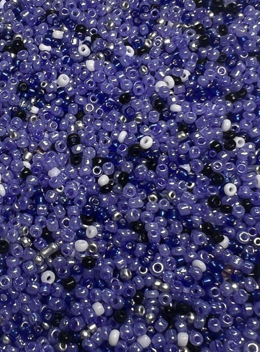 8g Moonlit Sky Glass Seed Bead Mix Assorted Sizes Jewelry Making DIY Crafts
