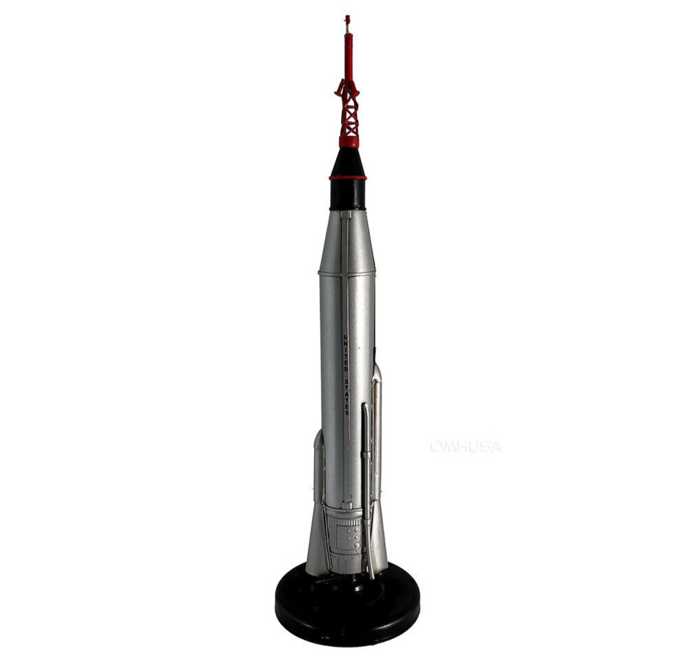 Mercury Atlas Rocket Spacecraft Metal Model 18″ NASA Space Exploration Mission