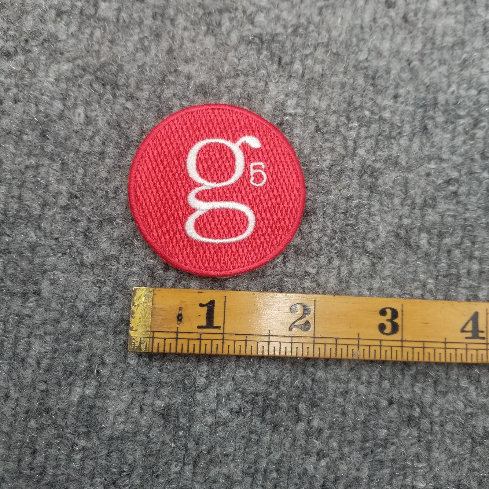 G5 Patch Red Circle Embroidered