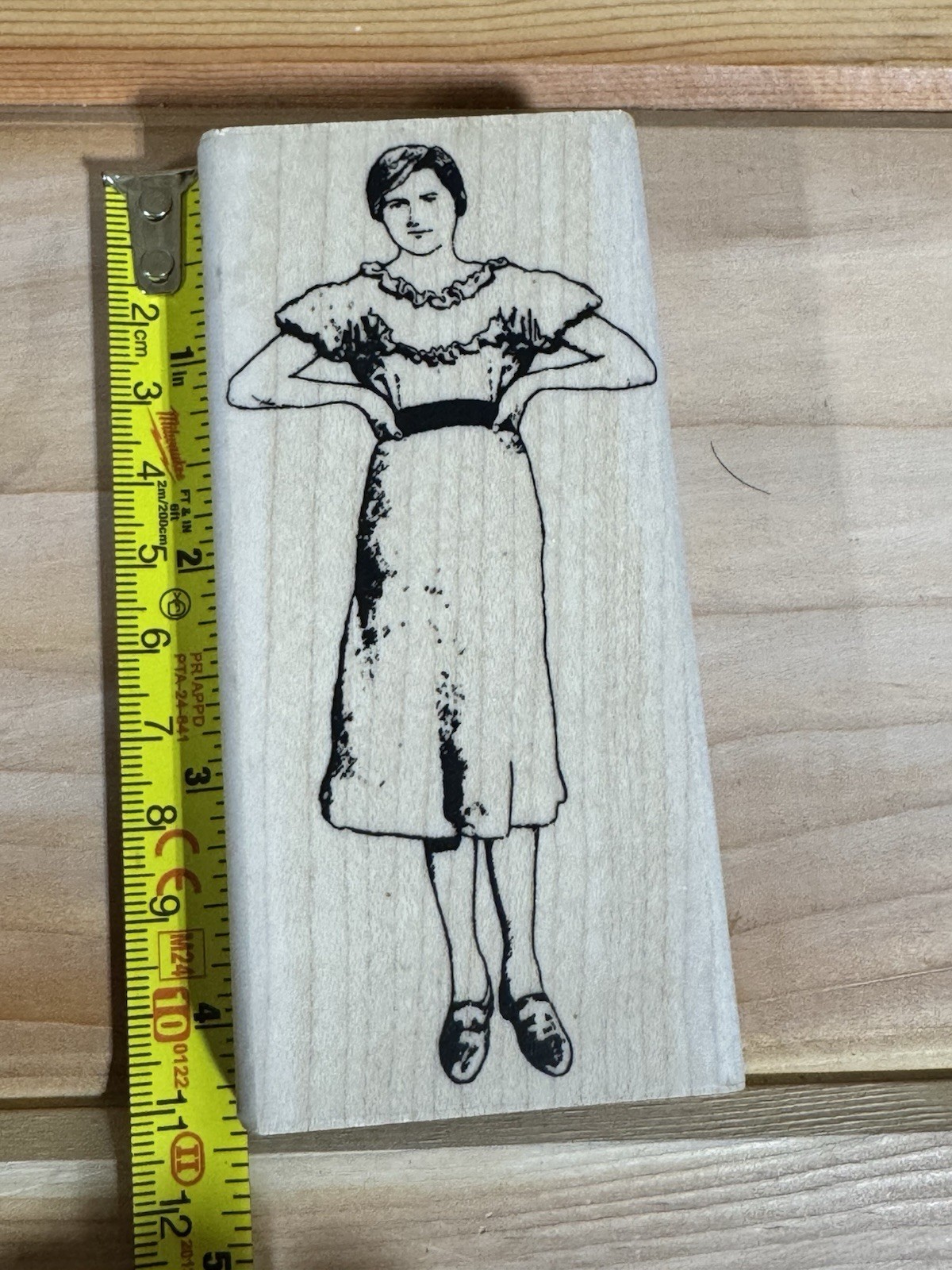 VTG 1999 Mad Woman River City Rubber Works Stamp 1643-M Mary’s Mom Frances Funny