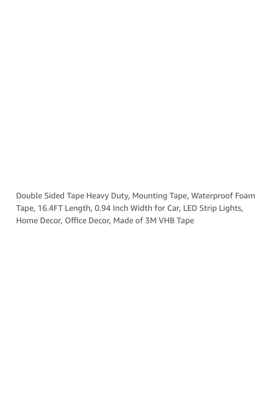 Double Sided, 16.4FT Length, 0.94 Inch, Tape Heavy Duty 3M, Waterproof Foam Tape