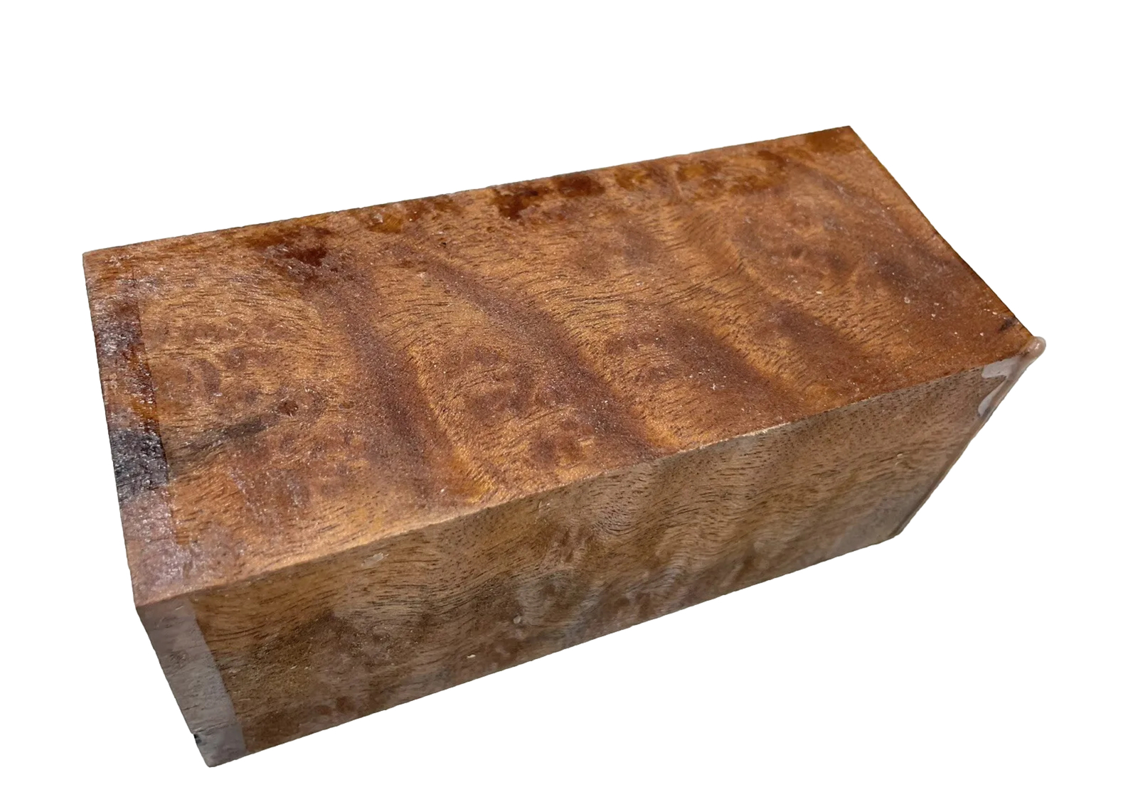 Camphor burl wood turning blank 2-7/16″ x 2-7/16″ x 5-5/8″ (J57) Dried