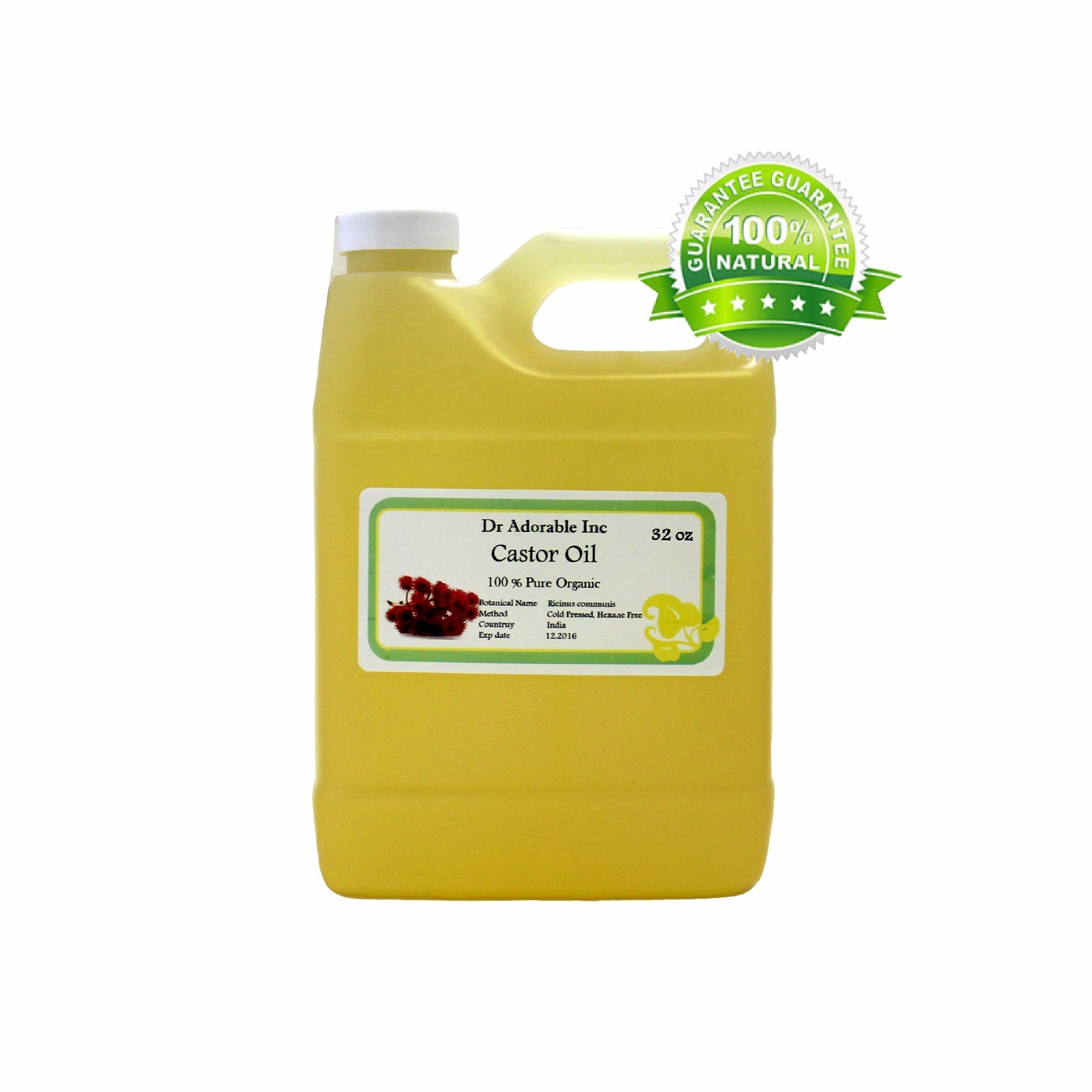 32 oz Premium Castor Oil Pure Cold Pressed Guaranteed Best Quality Super Potent