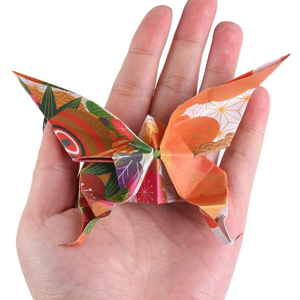 Origami Paper Kit 50 Sheets 70GSM 6 Inch Square Double Sided Color 50 Vivid Japa