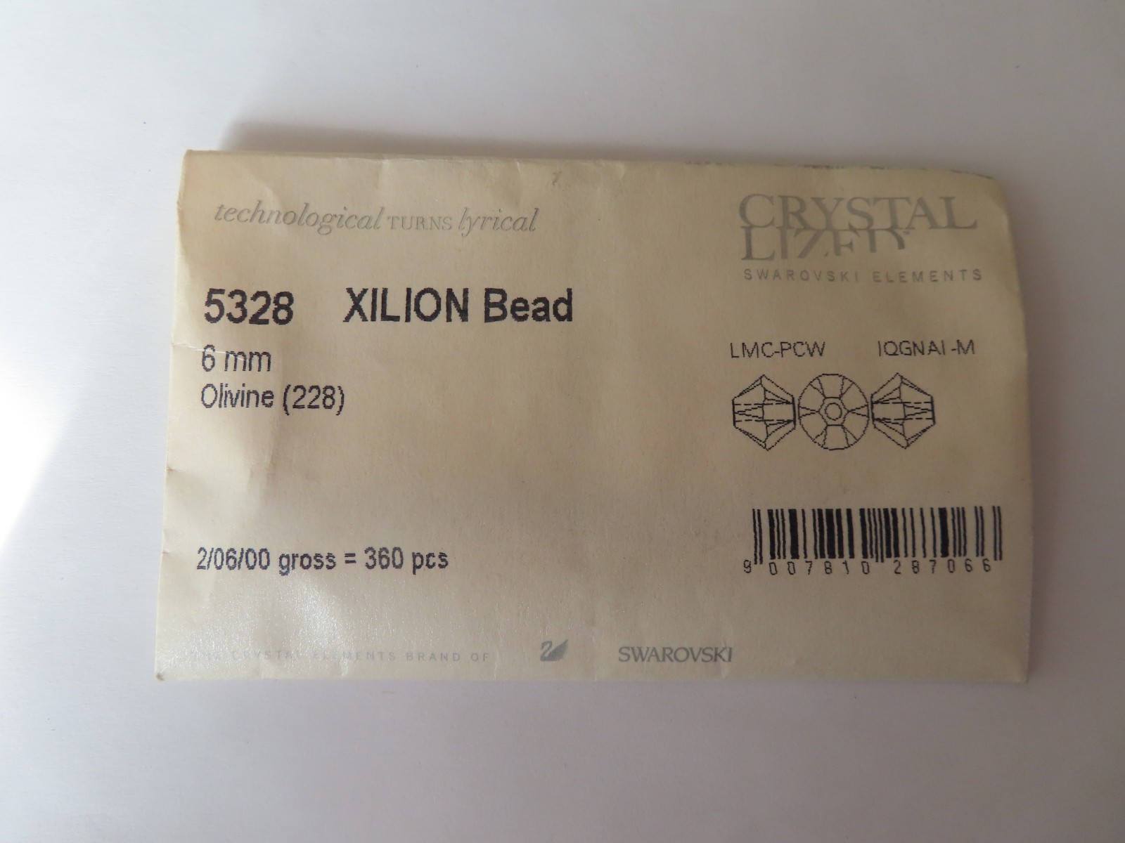 18 Swarovski Bicone Beads 6mm Olivine. #5328
