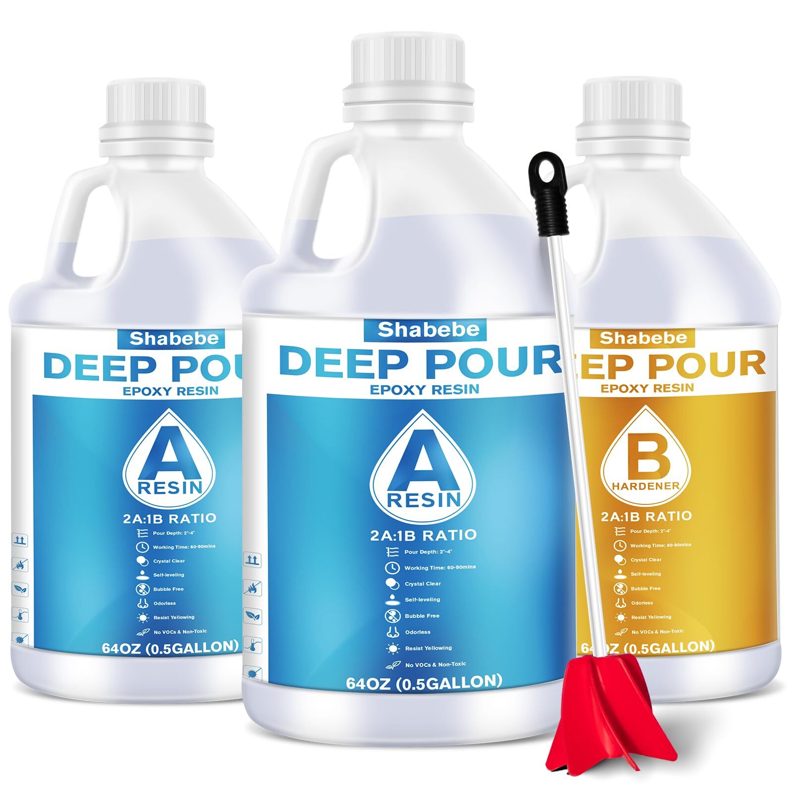 1.5 Gallon Clear Deep Pour Epoxy Resin Kit for Table Counter River