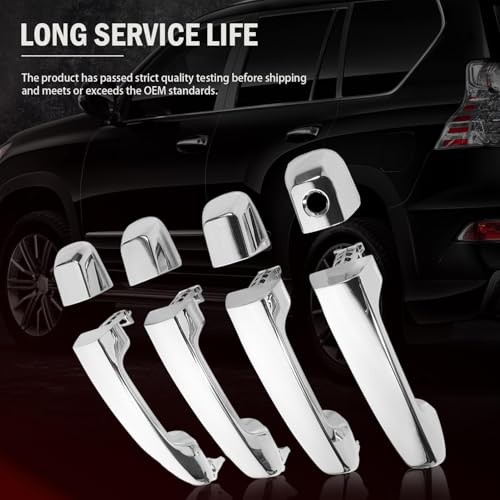 Chrome Exterior Door Handles fits 4Runner(Does not include Limited) 2010-2021