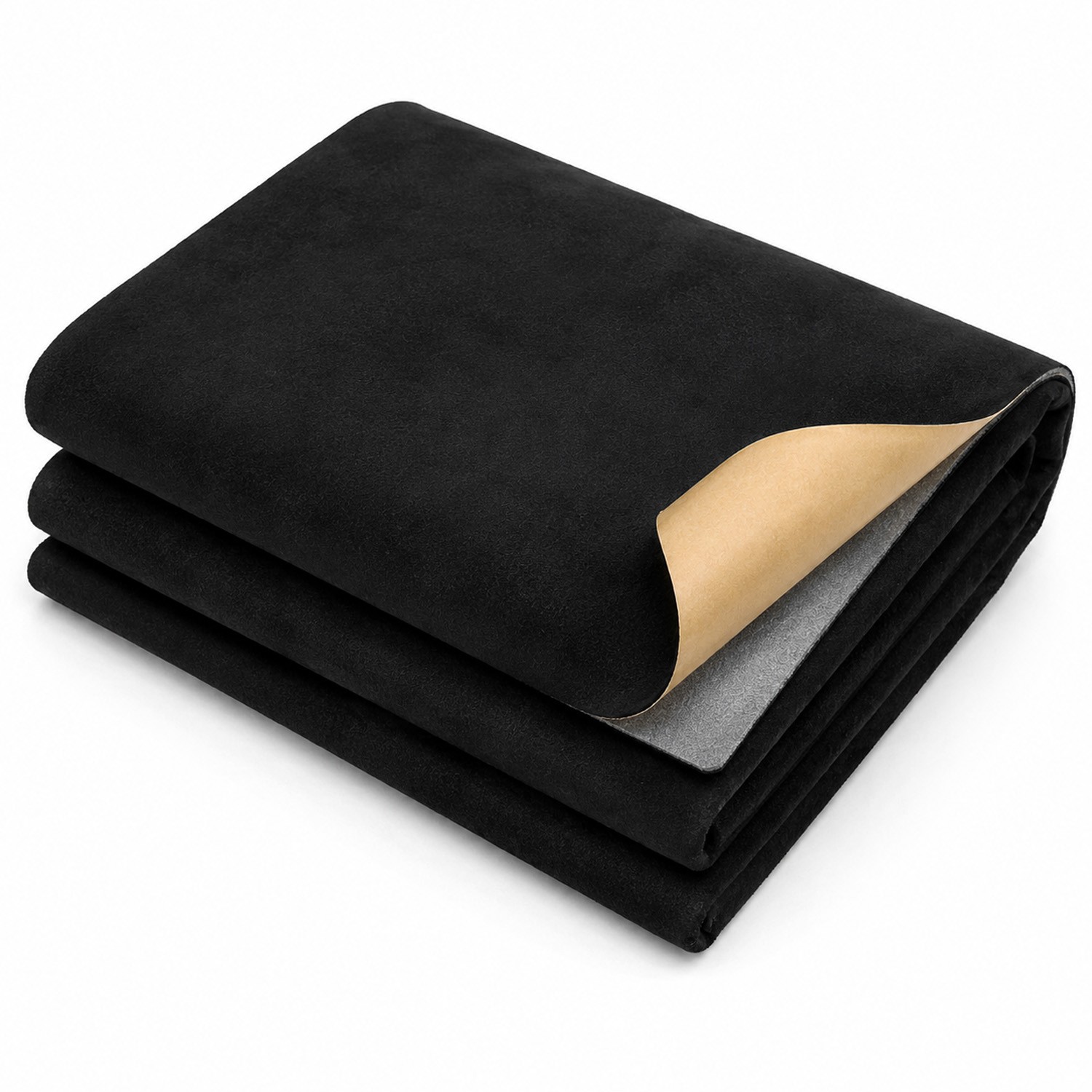 Black Suede 11.8×60″ Headliner Fabric with Adhwsive Backing Car Roof Upholstery