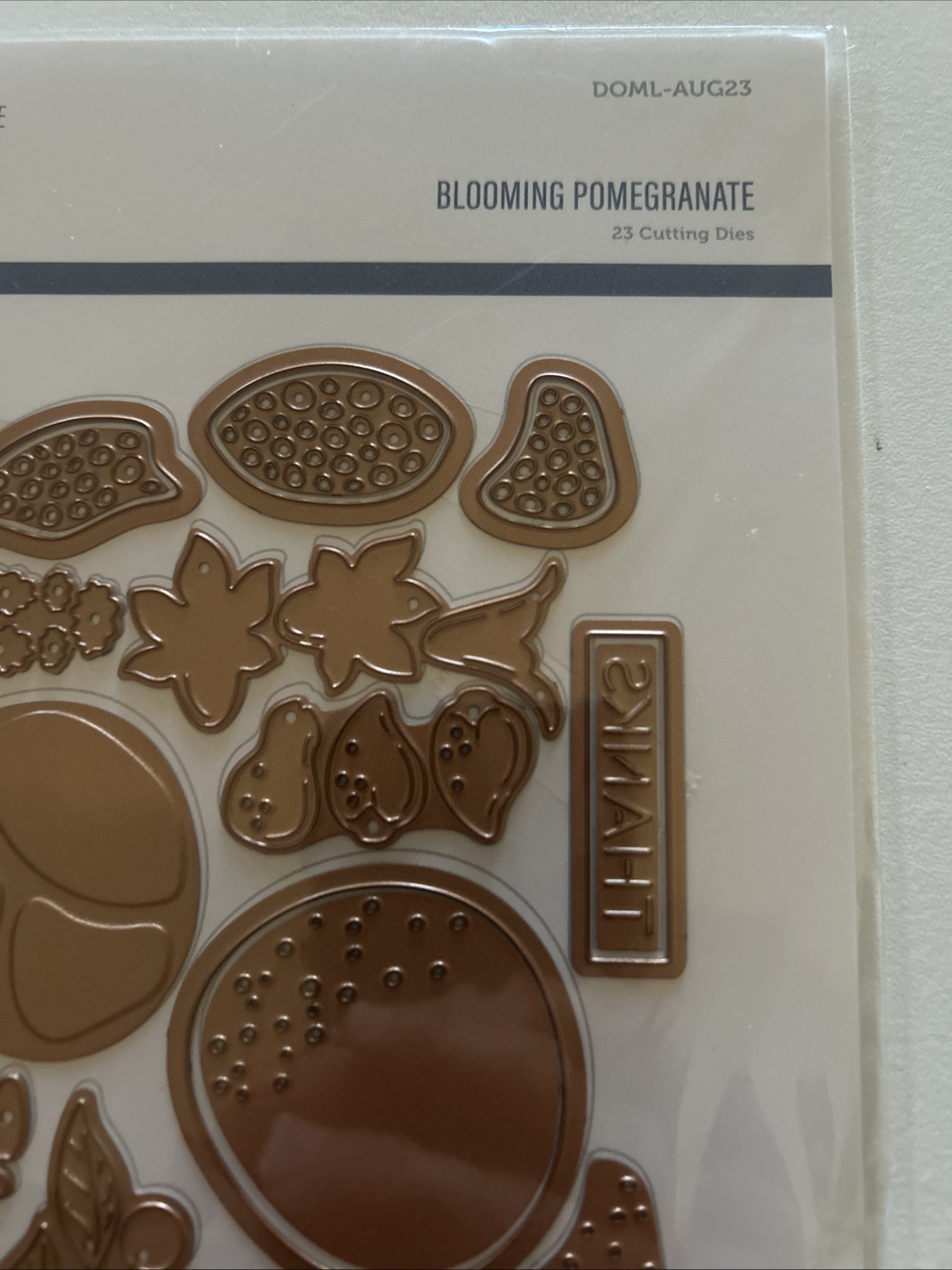 NEW Spellbinders Large Die Of The Month Aug 2023 BLOOMING POMEGRANATE