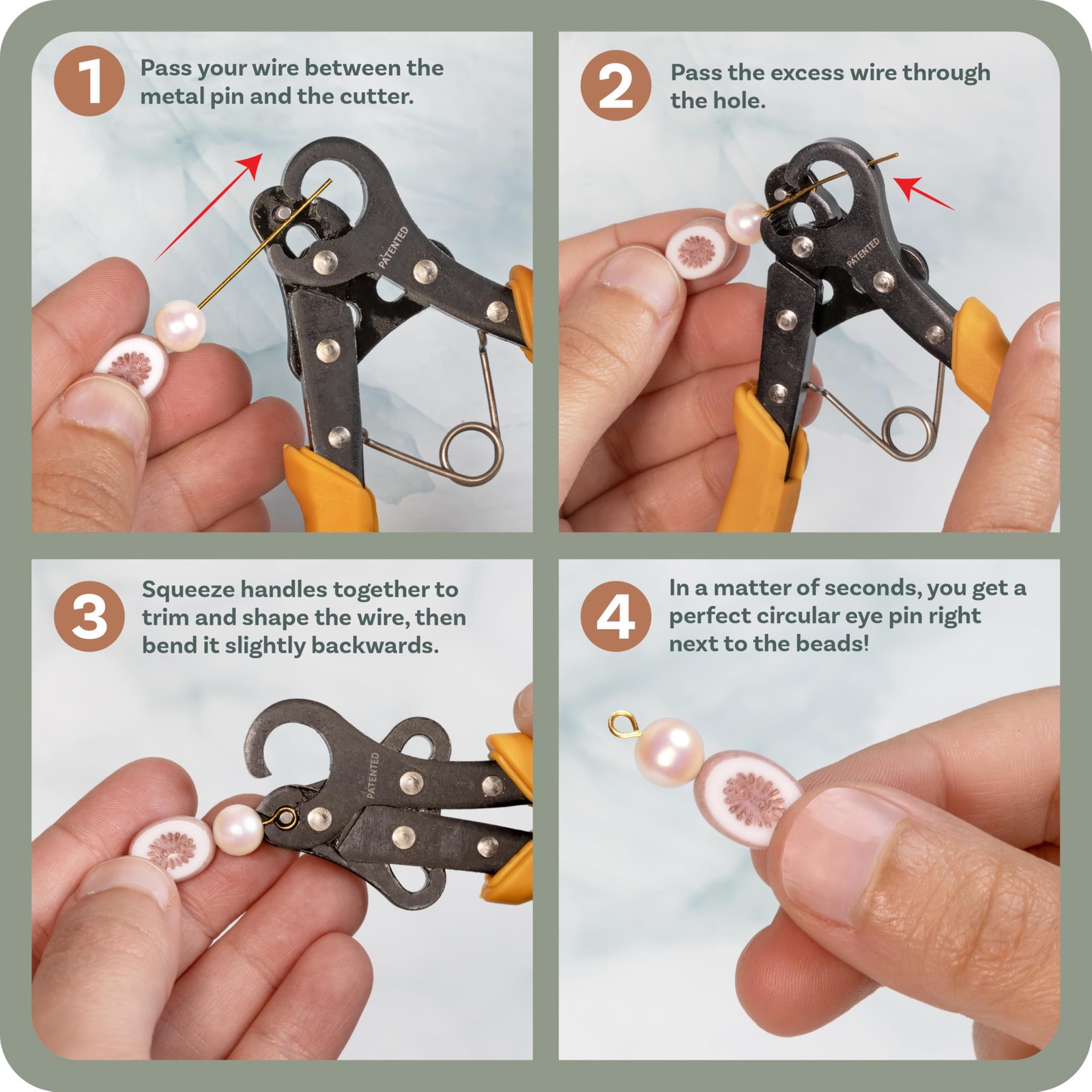 Original One Step Looper – Create and Trim Consistent 2.25 mm Loops for Jewel…