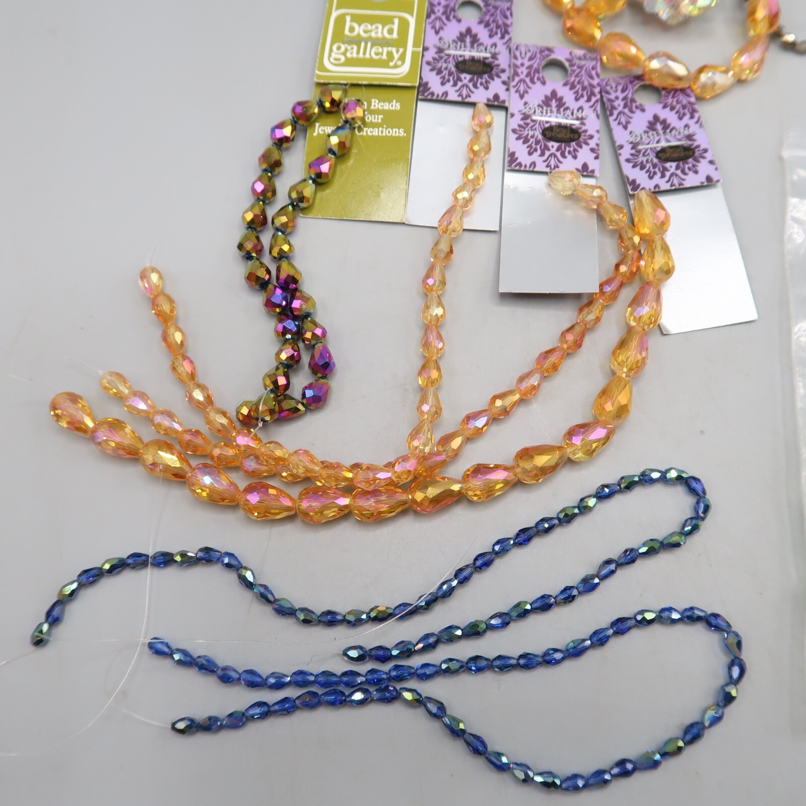 Lot of Teardrop Bicone Crystals Jewlery Making Craft