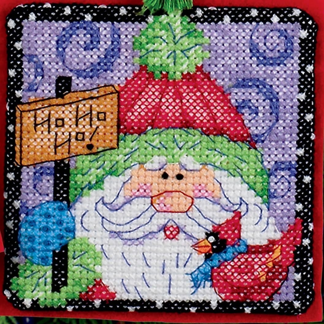 Fun & Easy Counted Cross Stitch Christmas Pals Kit – 6 Ornaments for Ages 13+