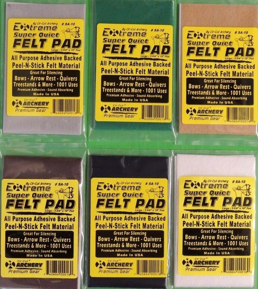 2 Packs ARCHERY ADHESIVE FELT BOW ARROW REST SILENCING Material – FREE SHIPPING