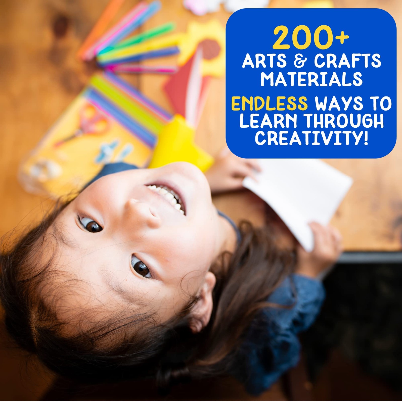 Ultimate 200+ Piece Rainbow Craft Supply Bundle, Arts & Crafts Kit for All Ages