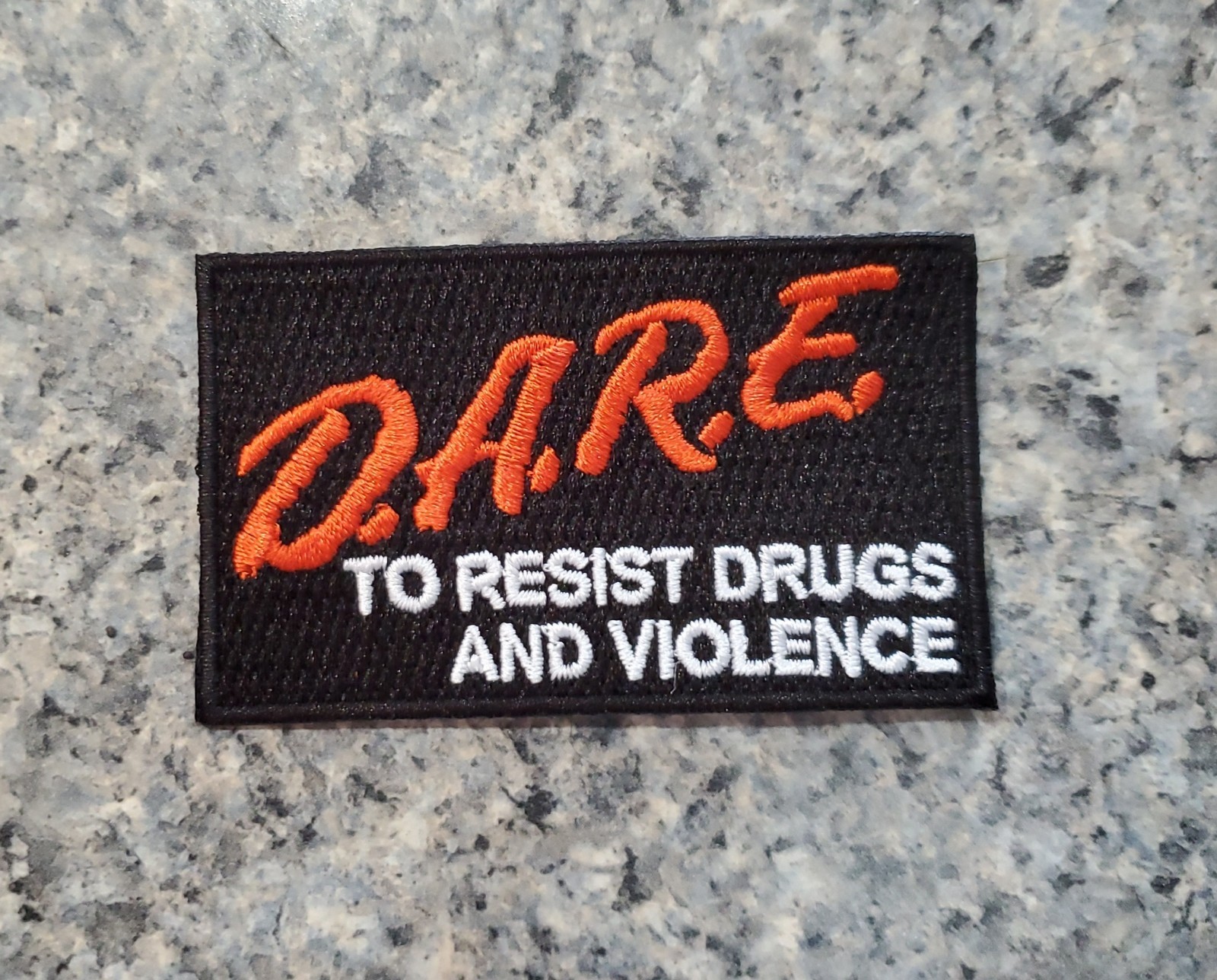 Vintage Dare D.A.R.E. To Resist Drugs And Violence Patch. Embroidered. 3″x1.75″
